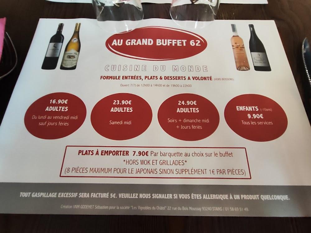 Au Grand Buffet 62 - Menu Image 4